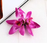 Dobbelt orkide hårclips, lilla/fusion